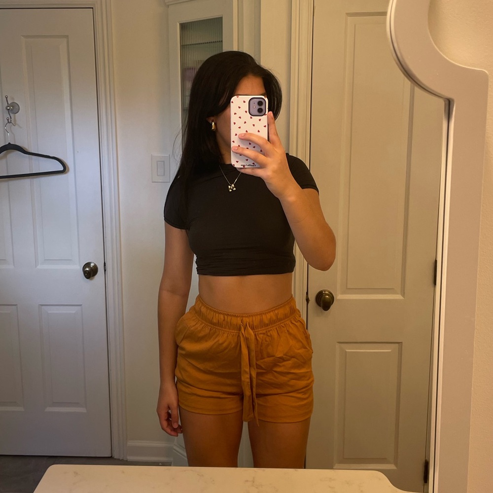 EVEREVE Orange Tie Shorts